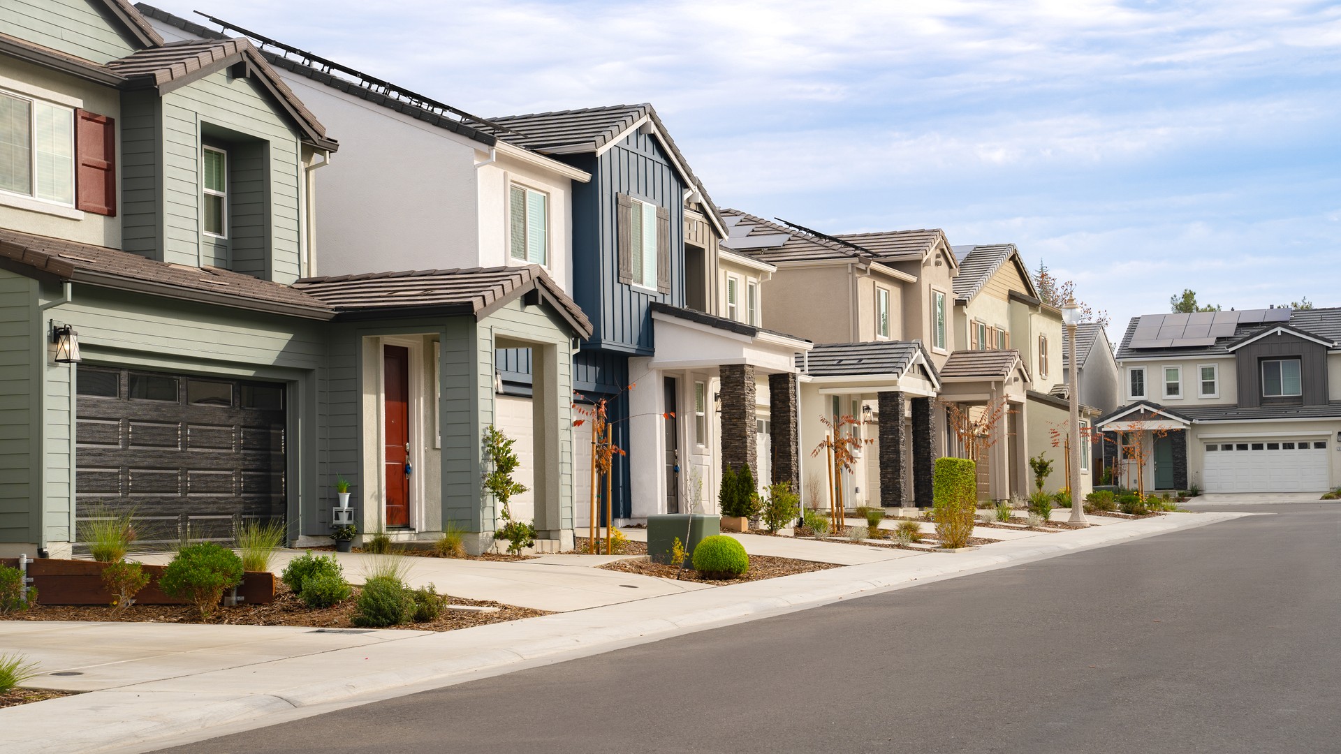 Row of Single Family Homes